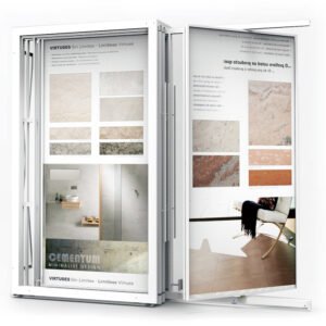 Rotating Sliding Marble Display Racks S2 Rolling